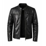 Men’s Black Motorcycle Leather Jacket